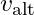 v_{\text{alt}}