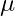 \mathbf{\mu}